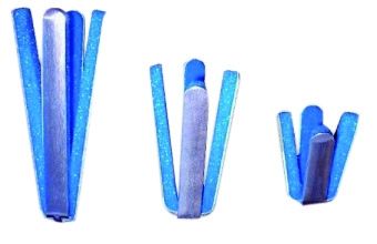 折り曲げられるパッドを入れられた4つの熊手指の副木、指のイモビライザーの副木